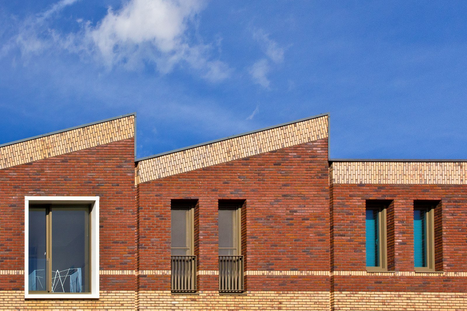 Moderne, goed geïsoleerde gevel