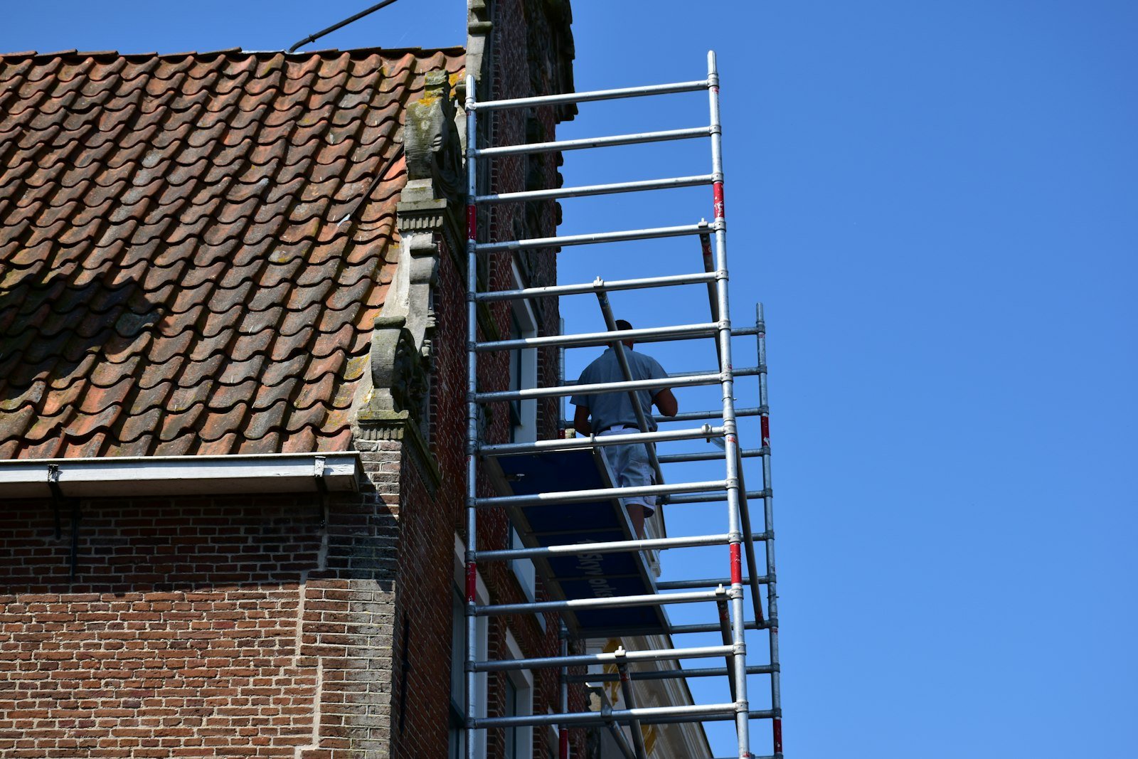 Werken aan een gevel: gevel schilderen